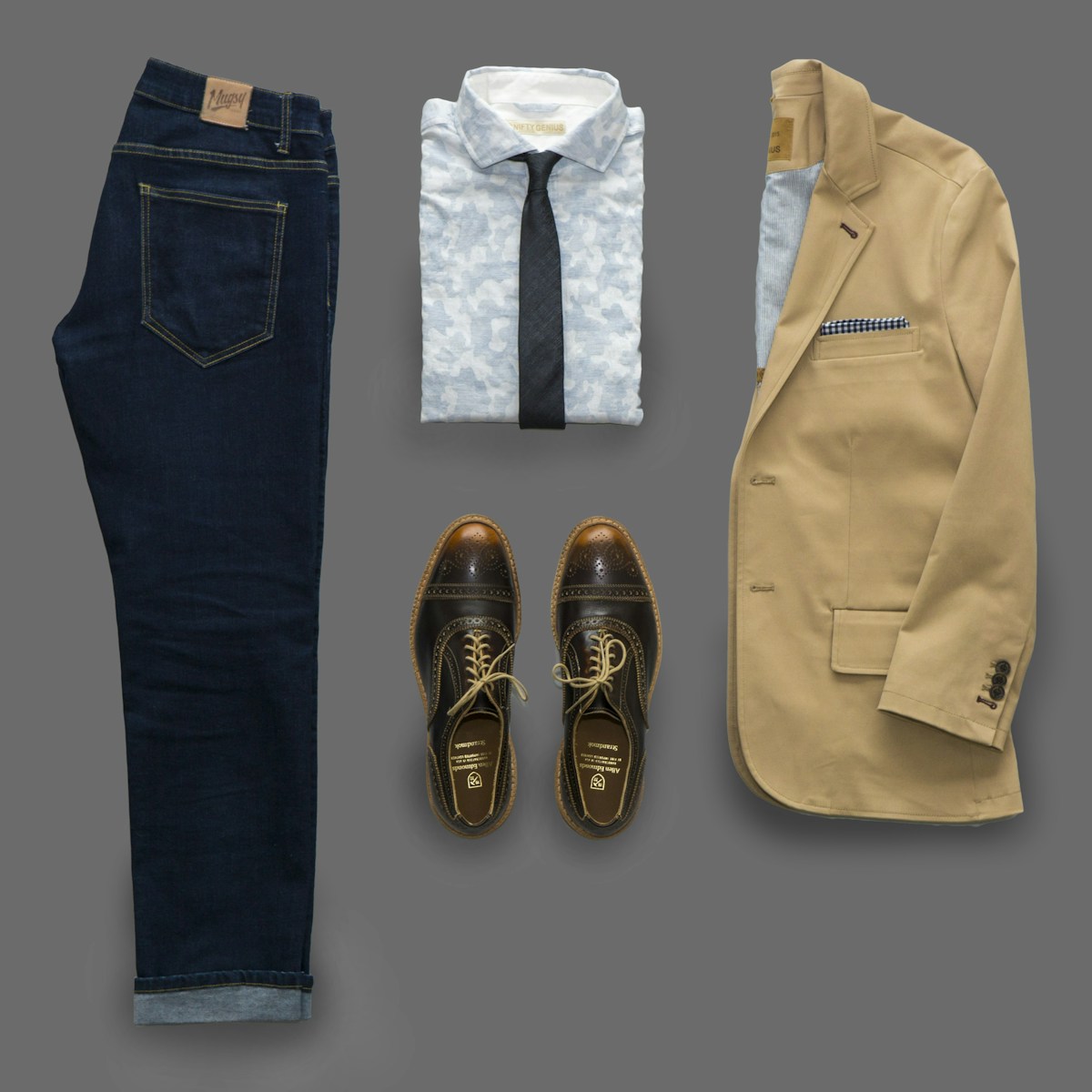 Linen Blazer — Stone — premium fashion