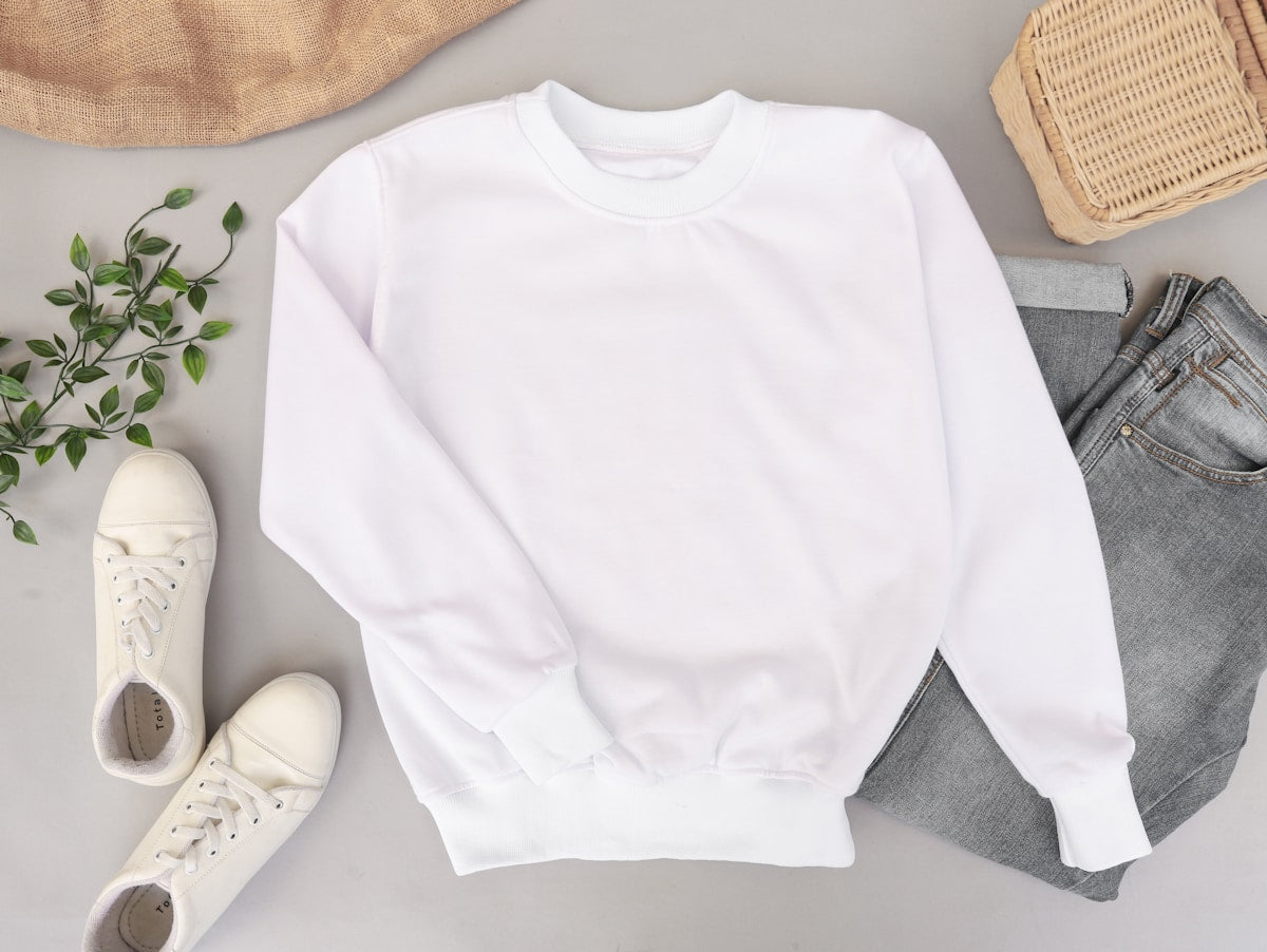 Merino Crew Knit — Storm Grey — premium fashion